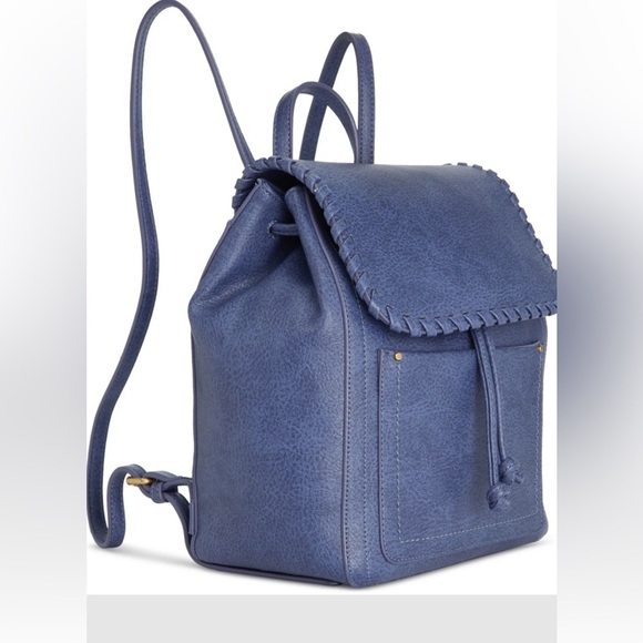 Style & Co Whip-Stitch Backpack Moonlight Blue Magnetic Snap - Picture 2 of 5